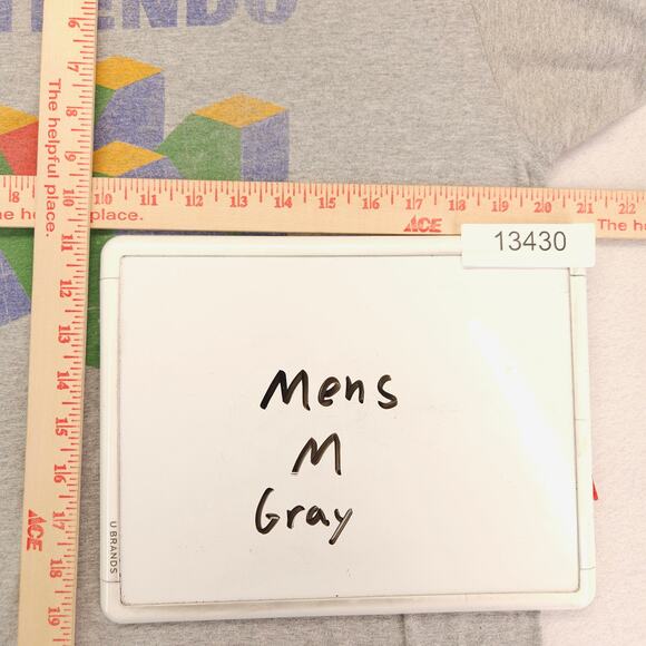 Nintendo 64 Crew Neck Graphic Short Sleeve T Shirt Adult Mens Size Medium M Gray - Picture 7 of 9